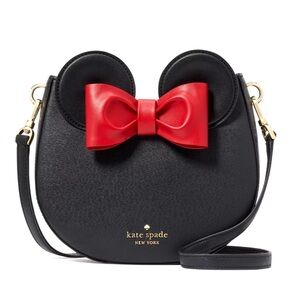 New Disney X Kate Spade New York Minnie 3d Crossbody Black Multi